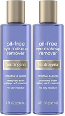 Neutrogena Gentle Oil-Free Eye Makeup Remover & Cleanser for Sensitive Eyes, Dissolves Waterproof Mascara, Dermatologist & Ophthalmologist Tested, 8 fl. oz (Pack of 2)