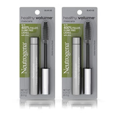 Neutrogena Healthy Volume Lash-Plumping Mascara, Volumizing and Conditioning Mascara with Olive Oil to Build Fuller Lashes, Clump-, Smudge- and Flake-Free, Black 02, 0.21 oz (Pack of 2)