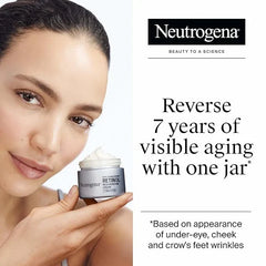 Neutrogena Rapid Wrinkle Repair, Retinol Face Moisturizer, Daily Anti-Aging Neck & Face Cream with Hyaluronic Acid, Retinol Cream, Fragrance-Free, Fades Fine Lines, Wrinkles and Dark Spots, 1.7 oz