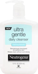 Neutrogena Ultra Gentle Foaming Facial Cleanser, Foaming Face Wash for Sensitive Skin, Gently Cleanses Away Dirt, Oil & Makeup Without Over Drying, Fragrance-Free, 12 fl. oz (Pack of 2)