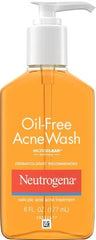 Neutrogena Oil-Free Acne Face Wash, Breakout Prone Skin Facial Cleanser with 2% Salicylic Acid Acne Treatment for Face, 6 fl. oz (Pack of 2)