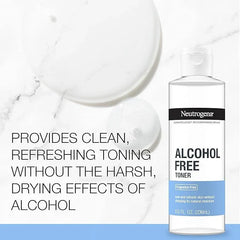 Neutrogena Alcohol-Free Gentle Face Toner | Fragrance-Free | Hypoallergenic | 8 fl. oz | Pack of 2
