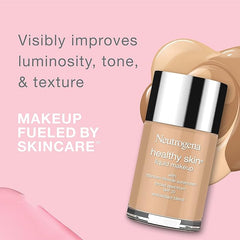 Neutrogena Healthy Skin Liquid Makeup Foundation with Broad Spectrum SPF 20 Sunscreen, Medium Coverage Foundation with Nourishing Pro-Vitamin B5, Cocoa 115, 1 fl. oz, 2 Pack