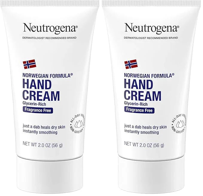 Neutrogena Norwegian Formula Hand Cream FragranceFree, 2 Ounce (Pack of 2)