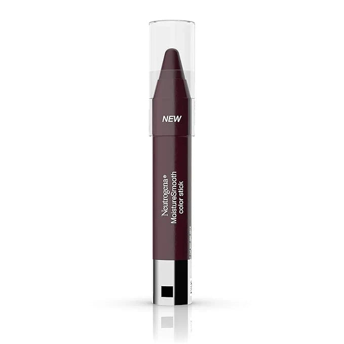 Neutrogena Moisturesmooth Color Lip Stick, 180 Deep Plum, .011 Oz. (Pack of 1)